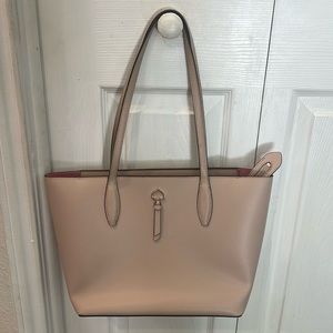NWOT Kate Spade Adel tote light beige w/pink interior